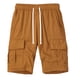 thumbnail image 2 of pstuiky Pantalones cortos deportivos, Pantalones cortos cargo casuales de moda para hombre, con bolsillos y botones, cintura elástica Pantalones cortos de golf, 2 of 3