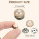 thumbnail image 2 of 10 Conjuntos de Botones de Cristal Sin Costura de 11.5 mm, Pines Desmontables de Broche de Cristal para Ropa, Camisa, Abrigo (Transparente), 2 of 7