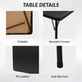thumbnail image 5 of FlexWave 3-Piece Folding Table and Chair Adult version Set，Includes 1 Square Card Table，with Black Padded Top and 2 Matching Folding Chairs，for Home, Game Night, Picnic, or Party, 5 of 8