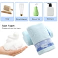 thumbnail image 4 of Juego de 2 toallas de mano Laklulu de algodón con estampado, suaves y decorativas para el baño, para lavarse la cara, 4 of 6