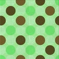 thumbnail image 1 of Ahgly Company Machine Washable Indoor Square Transitional Green Onion Green Area Rugs, 4' Square, 1 of 7