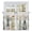 Light Beige Sage Green Light Yellow, variant on Eucalyptus Flower Tier Curtains, Orange Floral Sage Green Leaf Daisy Light Filtering Kitchen Curtains, 2Pcs Rod Pocket Half Window Treatments Panels for Sink Cafe Cabinet Camper 27.5x24 Inches