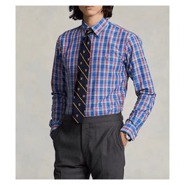 $138 Polo Ralph Lauren Men's classic fit Plaid L/S shirt