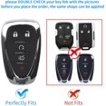 thumbnail image 2 of Key Fob Cover Compatible with Chevrolet Equinox Malibu Trailblazer Traverse Volt Bolt Keychain Case Holder Protector,Gray, 2 of 7