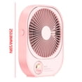 thumbnail image 3 of LSLJS Small USB Desk Fan, Cute Design Portable Desktop Table Fan, 360°Rotatable 3 Speeds Strong Airflow Quiet Operation Cooling Fan Rechargeable Battery Opearted Personal Fan for Office Bedroom Car, 3 of 5