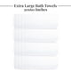 thumbnail image 5 of Toallas de baño Tens Toallas extra grandes, 100% algodón, paquete de 4, 5 of 7
