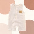 thumbnail image 3 of Posijego Baby Boys Girls Rompers Button down Sleeveless Lightweight Summer Cute Jumpsuits Kids Size 3M-2T, 3 of 5
