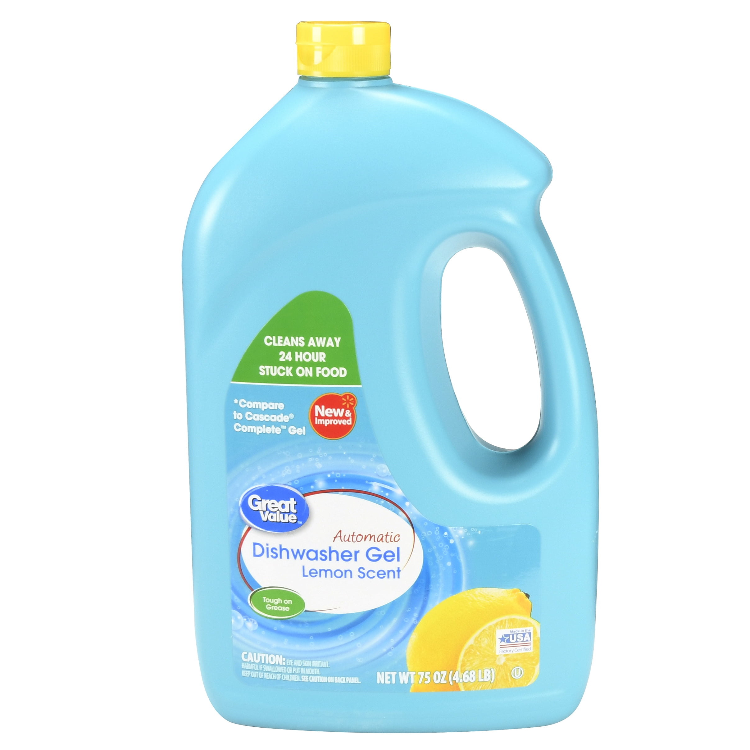 Great Value Automatic Dishwasher Gel, Lemon Scent, 75 fl oz