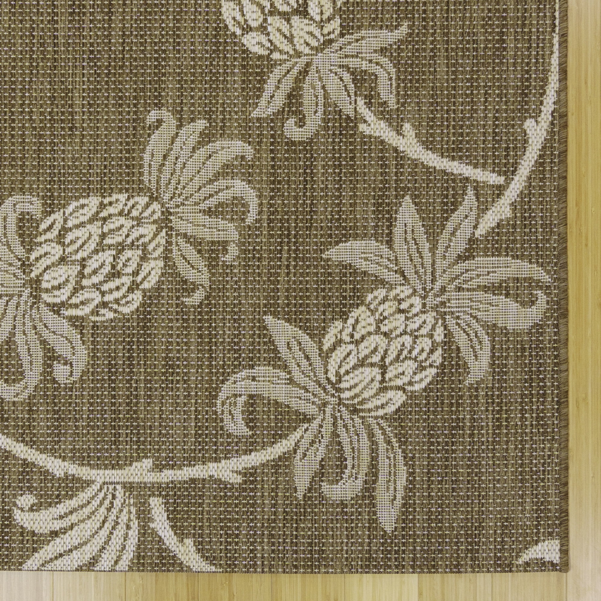 Reyn Spooner Tradewinds Hala Indoor/ Outdoor Polypropylene Havana Flat Weave Area Rug, 5x8