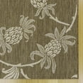 thumbnail image 4 of Reyn Spooner Kona Coast Aloha Welcome Tropical Floral Brown Beige Flatweave Indoor/Outdoor Area Rug, 5x8, 4 of 9