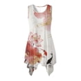 thumbnail image 5 of Uorisanigo Koi Fish Lotus Ink Matching Couple Outfits Men's Button Up Shirt Size 5XL Comfort Summer Beach Tops Large Tall Shirts and Womens Sleeveless Tank Hawaiian Dress with Pocket, 5 of 7