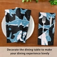 thumbnail image 7 of GZHJMY Sharks Cloth Napkins Set of 4 Pack, Washable Soft Table Dinner Napkins 20 inch for Kitchen, Hotel, Party, Wedding Washcloths, 7 of 7