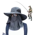 thumbnail image 3 of Pesca Sombrero para El Hombres Protección UV Senderismo Camping, 3 of 9