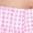 Pink, variant on Women's Gingham Lounge Shorts with Elastic Waistband Adjustable Side Tie Details and Relaxed Casual Fit - Beige, Small