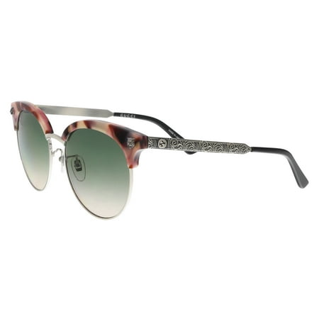 - GUCCI GG0222SK 005 Rose/Silver Cat Eye Sunglasses