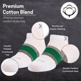 thumbnail image 3 of Odd Sox Basix – Big Kids Ankle Socks 5-Pack for Ages 7–10 – Striped Athletic Cotton Blend, Soft, 3 of 5