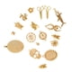 thumbnail image 5 of Encantos de plata antiguos jinwen para collar de mujer DIY Oro, 5 of 6