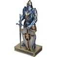 thumbnail image 1 of HDMbigmi King's Guard Knight with Shield Desktop Accessories Statue Medieval Knight Ornament Paperweight for Office and Home Top Collection as Gift 12.60 Inch (Blue), 1 of 8