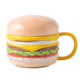 thumbnail image 1 of Taza de café de cerámica, taza de té, colección práctica, taza de hamburguesa de cerámica, taza para beber Mango amarillo, 1 of 9