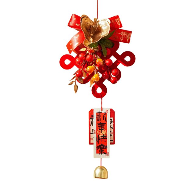 Decoración colgante de Año Nuevo chino, colgante decorativo rojo tradicional lunar nuevo nudo chino