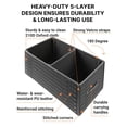 thumbnail image 4 of Owleys Car Trunk Organizer Foldable with Lid, SUV Storage Collapsible Black Eco-Leather 50L, 21.6 in, 4 of 12