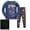 Dark Blue-A, variant on Boys Pajamas Size 6 Long Sleeve Soft Train Printing Pajamas for Infant Girls 2 Pieces Sleepwear Sets Cotton Pjs Clothes, Size 6-7 Years