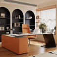 thumbnail image 4 of Conference Computer Desks Study Standing Vanity Bedroom Desk Accessories Office School Scrivania Cameretta Modern Furniture My Lux Decor Round, 4 of 28
