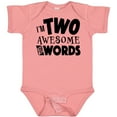 thumbnail image 3 of Inktastic I'm Two Awesome for Words 2nd birthday Boys or Girls Baby Bodysuit, 3 of 5