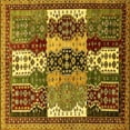 thumbnail image 1 of Ahgly Company Indoor Square Abstract Yellow Modern Area Rugs, 5' Square, 1 of 4
