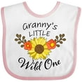 thumbnail image 3 of Inktastic Granny's Little Wild 1 with Beautiful Sunflower Boys or Girls Baby Bib, 3 of 4