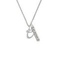 thumbnail image 2 of Delight Jewelry Silvertone Small Gelato Script Initial - C - Silvertone Always My Mother Bar Charm Necklace, 23", 2 of 4