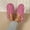 Pink, variant on Fnooota Womens Fuzzy Slippers, Winter Warm Non Slip Stripe House Slippers Home Shoes Pink Size 10-10.5