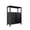 Black, variant on Gzxs Bamboo Storage Cabinet with 2 Doors and Open Shelf, Floor Freestanding Bathroom Cabinet Organizer for Living Room, Kitchen, Entryway (Natural)