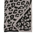 thumbnail image 4 of Couverture Jetée Imprimé Léopard Flanelle Polaire Couvertures Jetée Couverture Jetée Peluche Canapé Couvertures Gris 30x35 Po, 4 of 5