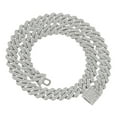 thumbnail image 2 of Punk Fashion Chain,Cuban Chain Necklace Dangling Curb Chain,Alloy Curb Chain Cuban Necklace Bracelet,Punk Fashion Cuban Chain Gold,cool cuban chain bracelet for men 18inch Color, 2 of 9