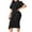 Black, variant on IROINNID Formal Dress for Women Wedding Guest Evening Party Formal Dress Solid Color Round Neck Commuting To Work Dress,Green