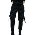thumbnail image 3 of LYXSSBYX Cargo Pants for Men Men's Summer New Style Fashion Overalls Casual Pure Colour Comfortable Trousers, 3 of 9