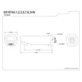 thumbnail image 2 of Kingston Brass Concord 6" Tub Spout, 2 of 2