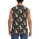 thumbnail image 4 of Balery Cute Alpaca Camisetas sin mangas para hombre, absorbe la humedad y protege contra el mal olor.-Small, 4 of 7
