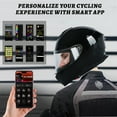 thumbnail image 7 of Geemuslly Adult Full-Face Motorcycle Helmet with DIY LED Screen,DOT Approved,Visibility LED Display Smart APP Controlled DIY Helmets for Men and Women, 7 of 7