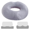 thumbnail image 3 of Almohada de dona suave para reducir el dolor de cóccix, aliviar la presión del coxis, almohadas para sentarse, cojín de asiento para hemorroides para , GRIS Zulema Cojín de almohada de donut, 3 of 8