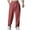 Wine 1, variant on hotojiny Cotton Linen Pants for Men Baggy Drawstring Lounge Fall Trousers Loose Fit Elastic Waist Comfy Beach Yoga Pants