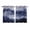 Blue, variant on Sage Green Ombre Mountain Kitchen Curtains 63 Inch Length, Nature Abstract Art Marble Grommet Top Bedroom Living Room Curtains, Light Filtering Cafe Curtain Drapes 2 Panels Set 84''x63''