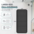 thumbnail image 5 of Bathtub Mat Non Slip Bath Mat for Tub Shower Mat Dinosam Bath Tub Mat 16 x 35 Extra Long Rubber Bath Mat, Suction Cups, Drain Holes, Machine Washable Bathroom Mat,Black, 5 of 8
