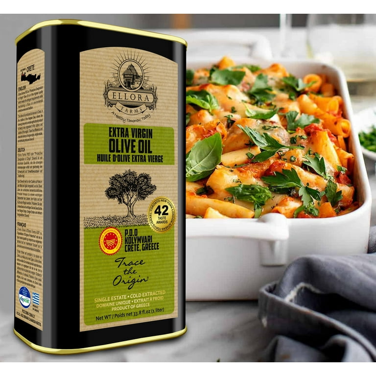 Ellora Farms Extra Virgin Olive Oil, Greek Single Estate, 2 x 33.8