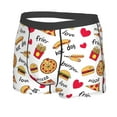 thumbnail image 2 of Wukai Fast Food Print Men’s Underwear Breathable Boxer Briefs,&nbsp;Moisture Wicking & Breathable-Large, 2 of 7