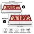 thumbnail image 3 of Fotbe Ho Ho Ho Car Windshield Sunshade | Sun Visor Protector Front Window Shade, Keeps Out UV Rays, Keeps Your Vehicle Cool-Small, 3 of 7