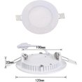 thumbnail image 2 of 10pcs 6W Recessed Downlight LED Cool White 6000K Slim Panel Round LED Ultra Flat, 2 of 5