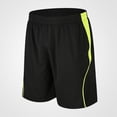 thumbnail image 4 of Pantalones cortos deportivos para hombres Empalme Pantalones cortos de cintura elástica de secado rápido, 4 of 8