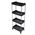 thumbnail image 1 of 4-Tier Rolling Cart for Bathroom Kitchen Living Room, Wheels Design, Mobile Utility Cart with Easy Movement, 1 of 7